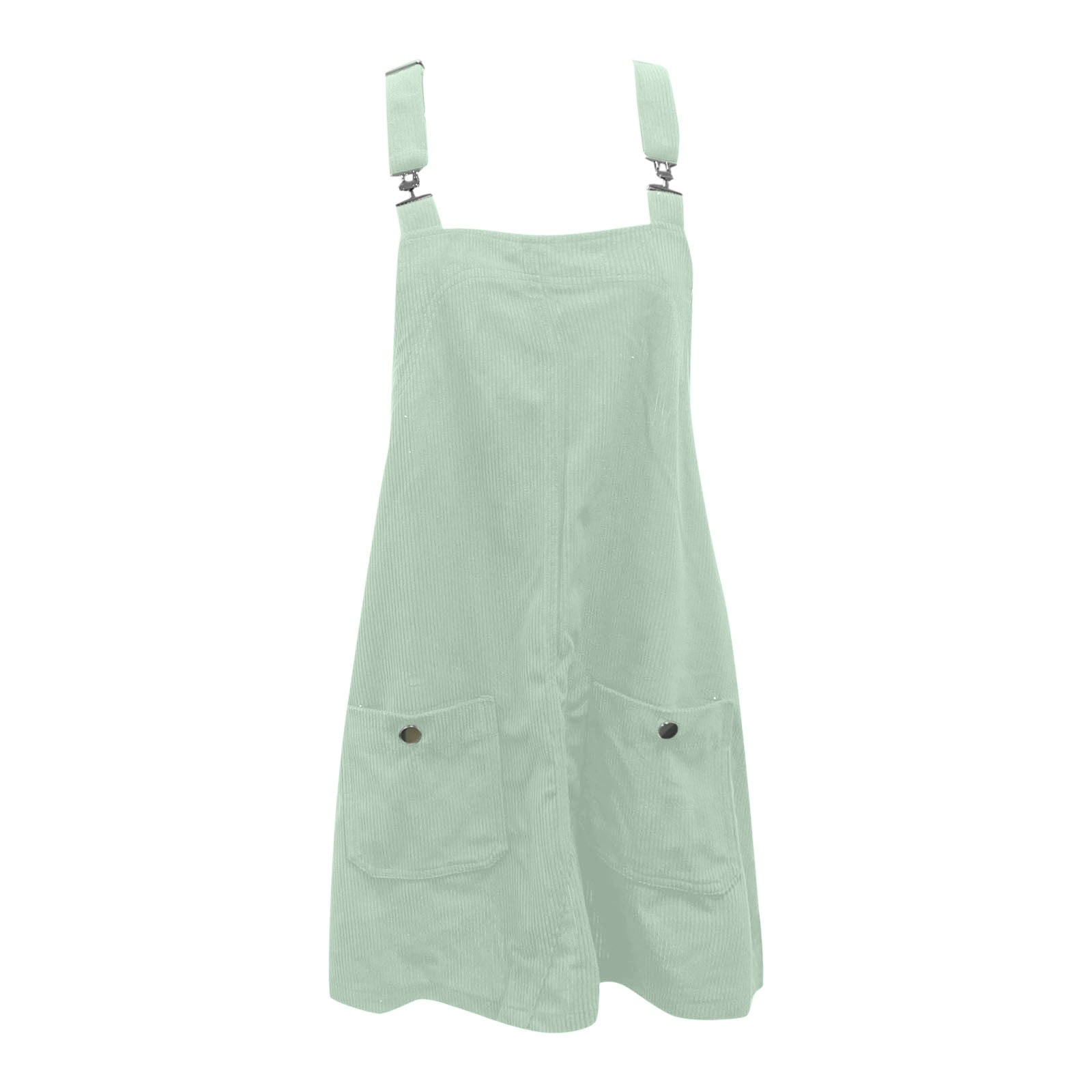 light green overall dress Hjychn Women's Corduroy with Adjustable Straps and Pockets Fashionable Mini Overalls for Everyday Wear XXL, Size: 2XL Mother Of The Bride Dresses 2026