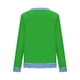 thumbnail image 5 of Mujeres de Manga Larga Tops Casual Cuello Redondo Día de San Patricio Impresión Denim Parche de Color Sólido Moda Superior, 5 of 5