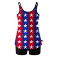 thumbnail image 4 of Trajes de Baño de Mujer Más Tamaño Día de la Independencia Impresión Bowknot Dos Piezas con Pantalones Cortos, Pantalones Cortos de Tamaño Más para las Mujeres, 4 of 8