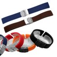 thumbnail image 2 of Rubber Watch Band With Stainless Steel Folding Clasp Unisex, 2 of 2