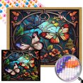 thumbnail image 1 of 5D DIY Taladro Parcial AB Diamante Pintura Mariposa 55x45cm, 1 of 9