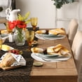 thumbnail image 2 of DII White Round PVC Doubleframe Placemat 6 Piece, 2 of 3