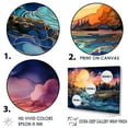thumbnail image 3 of Designart "Vibrant Mountain Sunset I" Sunrisesunset Floater Framed Canvas Wall Art, 3 of 5