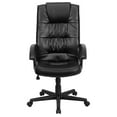 thumbnail image 4 of High Back Black Leather Executive Swivel Office Chair with Arms, 4 of 8