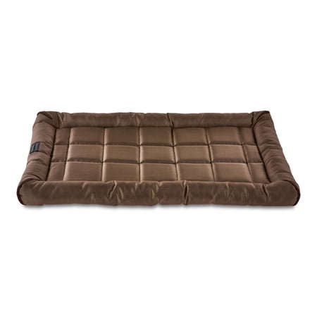 Vibrant Life Durable and Water Resistant Crate Pad, Brown, Medium, 18" x 29"