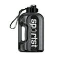 thumbnail image 2 of 1.3-Gallon Leakproof Water Bottle - Portable Sports Jug Carry Strap Included BPA-Free Plastic Camping Hiking Gym Hydration Jug(Black), 2 of 8