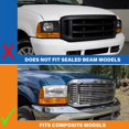 thumbnail image 3 of Juego de 4 Faros AmeriLite para Ford F250 F350 99-04, 3 of 7