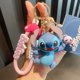 thumbnail image 4 of Llavero con colgante de Stitch de la figura del anime de Disney, llavero con ángel rosa dulce, accesorios para bolso de mano de coche, llavero, regalo de cumpleaños, 4 of 5