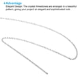 thumbnail image 3 of Uxcell 11 Yard/10m Crystal Rhinestone Close Chain Trim 2mm Trimming Claw Chain String for Crafts, White 1 Roll, 3 of 5