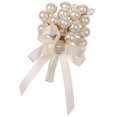 thumbnail image 1 of de moda de ramillete de flor ojal de cristal de de imitación, 1 of 9