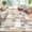 Khaki Gray, variant on Nanan 2'x6' Machine Washable Area Rug, Modern Geometric Patchwork Non-Slip Low-Pile Stain Resistant Floor Carpet for Living Room Bedroom Dining Room,Red