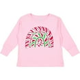 thumbnail image 3 of Inktastic Peppermint Rainbow with Candy Cane Boys or Girls Long Sleeve Toddler T-Shirt, 3 of 5
