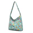 thumbnail image 1 of Nature Inspired Botanical Tote | Lightweight Travel Handbag | Multi-Pocket Organization, 1 of 5