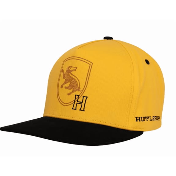 Universal Studios Harry Potter Hufflepuff Mascot Crest Cap Baseball Hat New Tag
