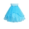 thumbnail image 5 of Flower Girls Dress Blue Princess Crown Hair Clip Dress Up 7 Years, 5 of 6