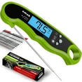 thumbnail image 1 of Digital Instant Read Meat Thermometer - Waterproof Kitchen Food Cooking Thermometer with Backlight LCD - Best Super Fast Electric Meat Thermometer Probe for BBQ Grilling Smoker Baking Turkey (Lime), 1 of 8