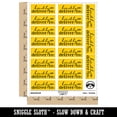 thumbnail image 2 of Kindly Deliver To Leaf Detail Letter Mail Sticker Set - Yellow - Gloss Finish - 2.00" Large, 2 of 7