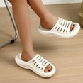 thumbnail image 6 of Fdrone Womens Recovery Sandals with Plantar Fasciitis Support Orthotic Open Toe Comfortable Slides Thick Cushion Reduces Stress on Feet Joints & Back Post-Exercise, 6 of 7