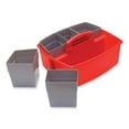 thumbnail image 3 of Large Caddy with Sorting Cups, Red, 2/Carton | Bundle of 5, 3 of 9