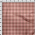 thumbnail image 4 of oneOone Cotton Poplin Twill Rust Brown Fabric Houndstooth Dress Material Fabric Print Fabric By The Yard 56 Inch Wide, 4 of 4