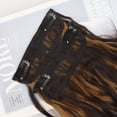 thumbnail image 2 of Postizos castaños oscuros, naturales y mezclas Extensiones de cabello con clip bien (café tostado oscuro y marrón caramelo), 2 of 4