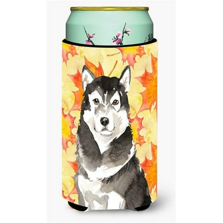 

Fall Leaves Alaskan Malamute Tall Boy Beverage Insulator Hugger