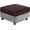 Brown, variant on Velvet Square Modular Storage Ottoman Covers, Stretch Square Ottoman Slipcover Sectional Sofa Module Cushion Slipcover Footstool Protector Covers (White,24-32in)