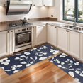 thumbnail image 3 of Kitchen Rugs Sets Of 2,Pioneer Flower Floral Print Pattern Anti Fatigue Kitchen Mat Rugs Non Slip Washable,Decorative Kitchen Floor Mats for Kitchen,Sink,Laundry,17"X47", 3 of 5