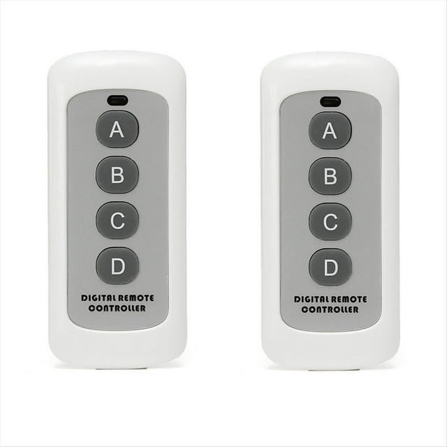 Control Remoto Inalámbrico de 433 MHZ Control Remoto de 4 Botones EV1527 Control Remoto Inalámbrico con Código de Aprendizaje