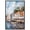 Black Frame, variant on Docked by the Town High-Gloss Frameless Acrylic Glass Wall Art Monet Coastal by Art Remedy, Ready to Hang, 10 x 15