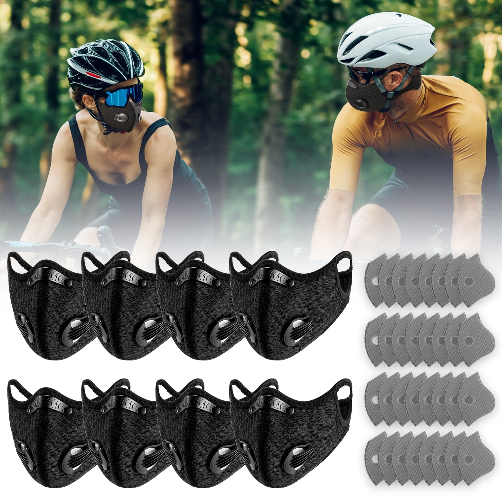 Performance Sports Face Mask - Reusable, Vent Dust Air Protection