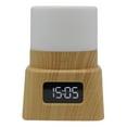 thumbnail image 1 of Iumwxz Remote Control Multifunctional Clock Ambient Light 2400mAh Battery Eye Protection Desk Lamp Reading Bedside Study Soft Color Adjustable 1 Set 红, 1 of 2