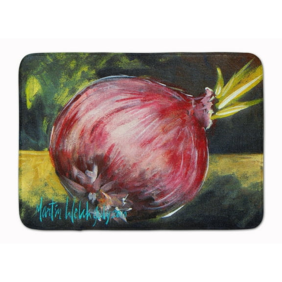 Carolines Treasures MW1092RUG Vegetables - Onion One-Yun Machine Washable Memory Foam Mat 19 X 27" multicolor