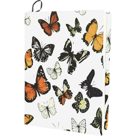 Polyester Book Covers Elastic 400x250mm Mixed Color Notebook Wraps Rectangle Flower