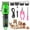 Green, variant on LQT Hair Clipper, 7-Piece Grooming Kit, LCD Display Men's Hair Clipper, Pink Fashion Style