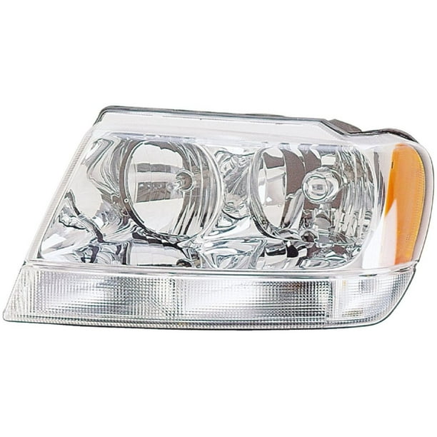 Dorman 1590316 Headlight For Jeep Grand Cherokee, Clear & Amber Lens