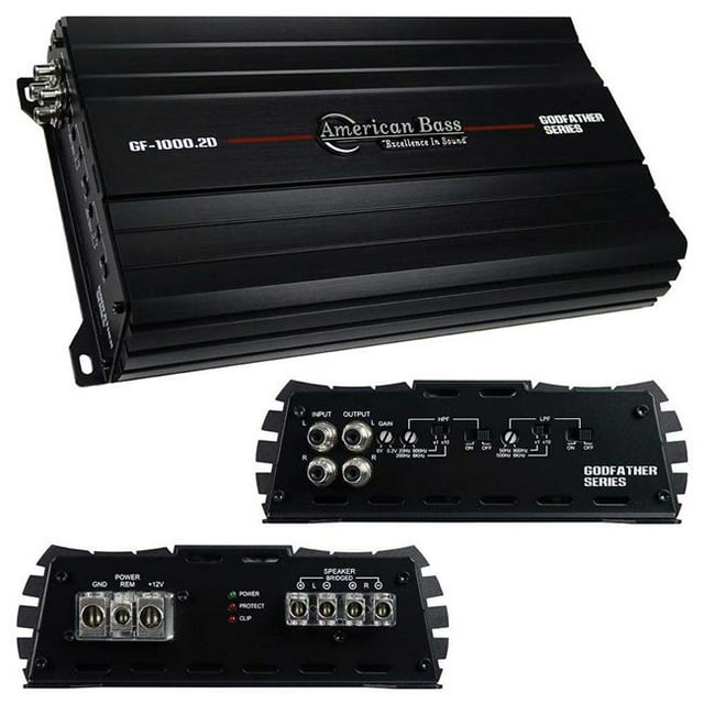 American Bass GF10002D 1240W RMS Godfather 2CH Amplifier