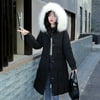 Womens Warm Long Coat Hoodies Collar Jacket Slim Winter Parkas Outwear Coats（Women's Coats & Jackets Shop All）