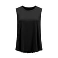 thumbnail image 2 of Enridrech Women Tank Tops Plain Loungewear Sleeveless Top for Women Summer Breathable Comfort Crew Neck Shirts, 2 of 5