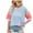 Sky Blue, variant on yillto Womens Shirts Color Block Short Sleeve Crewneck Loose Summer Tee 2025 Fashion Trendy Tshirts