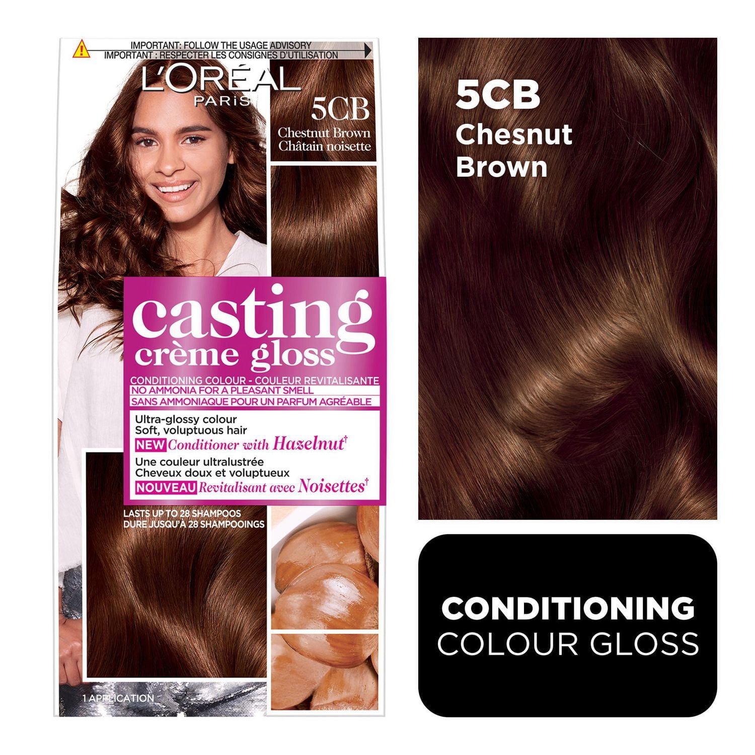L'Oréal Paris Casting Crème Gloss Conditioning Hair Colour, Ammonia Free Semi-Permanent Hair Dye