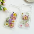 thumbnail image 6 of for iPhone 17 Pro Max Clear Case with Pressed Real Flower Design, Cute Colorful Floral Case Slim Soft TPU Shockproof Protective Women Girls Phone Cover for iPhone 17 Pro Max 6.9", Violet, 6 of 12