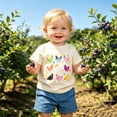 thumbnail image 2 of Little Girls Tshirts Fruit Print Kids Short Sleeve Crew Neck Tops Size 5-6T, 2 of 4