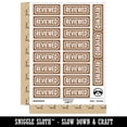 thumbnail image 2 of Reviewed Double Border Sticker Set - Brown - Matte Finish - 2.00" Large, 2 of 7