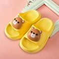 thumbnail image 3 of Pillow Slippers, Unisex Shower Bathroom Slipper EVA Foam Super Soft Non-Slip Quick Drying Thick Sole Sandals, Open Toe Home Slippers for Toddler Boys & Girls, 3 of 8