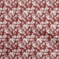 thumbnail image 1 of oneOone Tissu Polyester Spandex Bordeaux Matériel de Robe Florale Tissu Imprimé Tissu au Mètre 56 Pouces de Large, 1 of 4