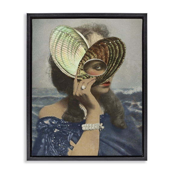 Stupell Industries Portrait of Naturalist Black Framed Floater Canvas Wall Art, design by Victoria Barnes