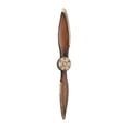 thumbnail image 6 of DecMode Brown Metal 2 Blade Airplane Propeller Wall Decor with Aviation Detailing, 6 of 8