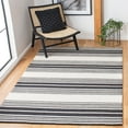 thumbnail image 2 of SAFAVIEH Metro Cletus Striped Area Rug, Ivory/Black, 6' x 9', 2 of 11
