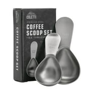 COLETTI Coffee Measurement Spoon High-Grade Stainless Steel Measuring Scoop Set for Coffee